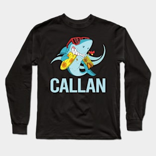 Funny Shark - Callan Name Long Sleeve T-Shirt